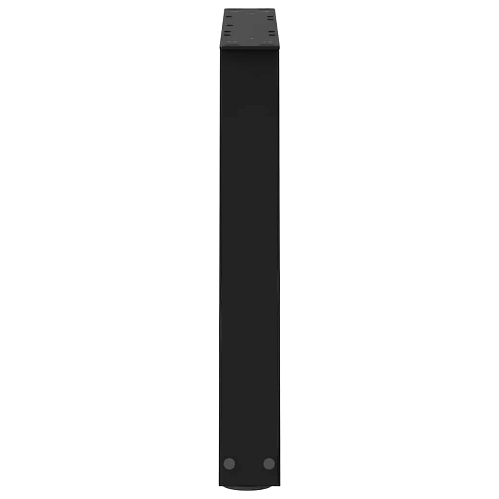 Noge za klub stolić V-oblika 2 kom Crne 60 x (42-43,3) cm Čelik