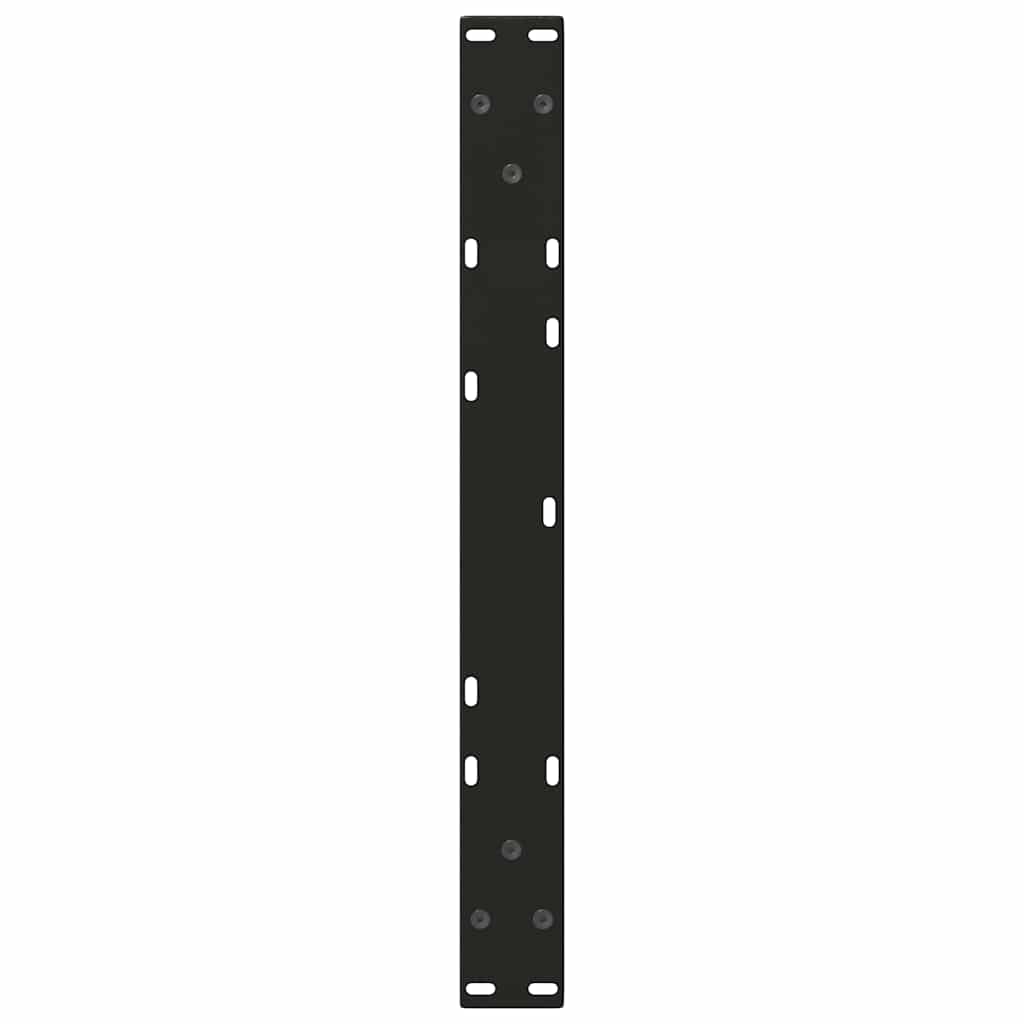 Noge za klub stolić V-oblika 2 kom Crne 70 x (42-43,3) cm Čelik