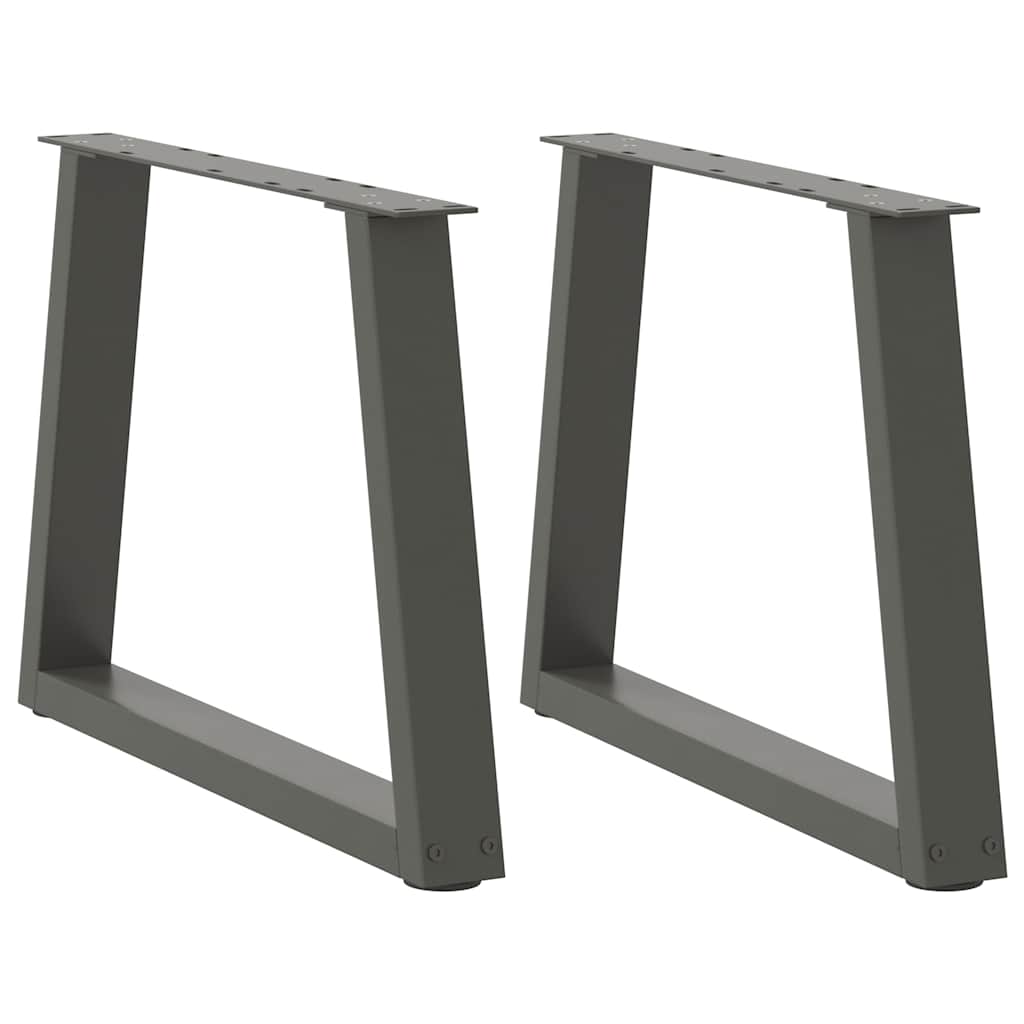 Noge za klub stolić V-oblika 2 kom antracit 70 x (42-43,3) cm čelik