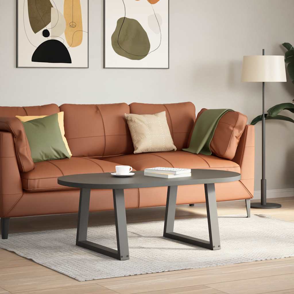 Noge za klub stolić V-oblika 2 kom antracit 70 x (42-43,3) cm čelik