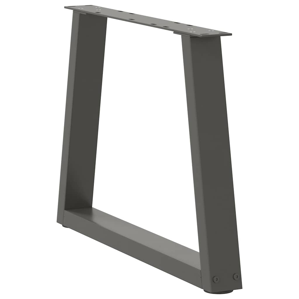 Noge za klub stolić V-oblika 2 kom antracit 70 x (42-43,3) cm čelik