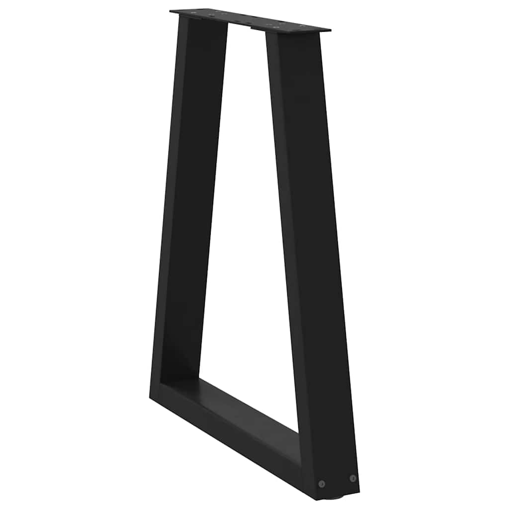 Noge za blagovaonski stol V-oblik 2 kom Crne 50x(72-73,3) cm Čelik