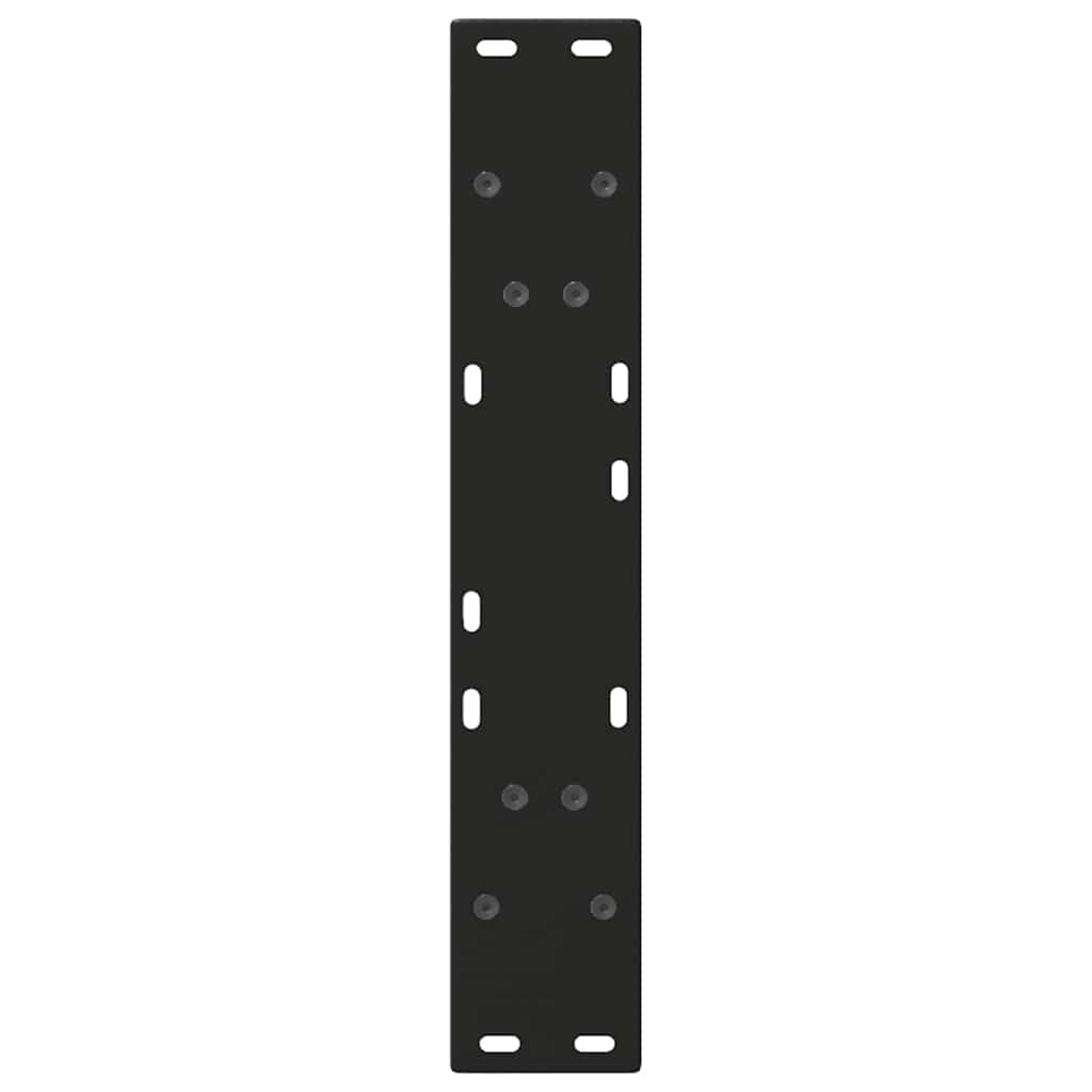 Noge za blagovaonski stol V-oblik 2 kom Crne 50x(72-73,3) cm Čelik