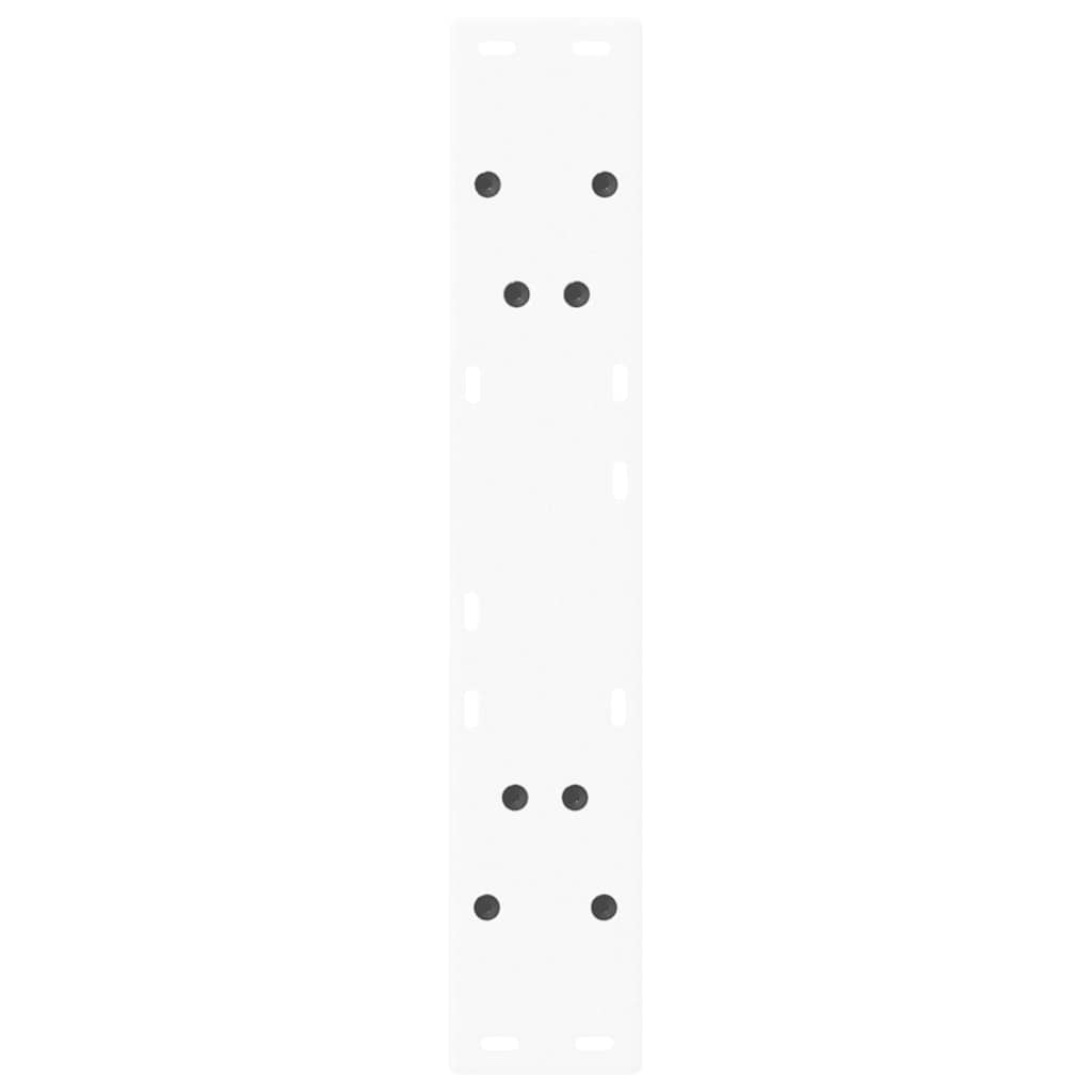 Noge za blagovaonski stol V-oblik 2 kom Bijele 50x(72-73,3) cm Čelik