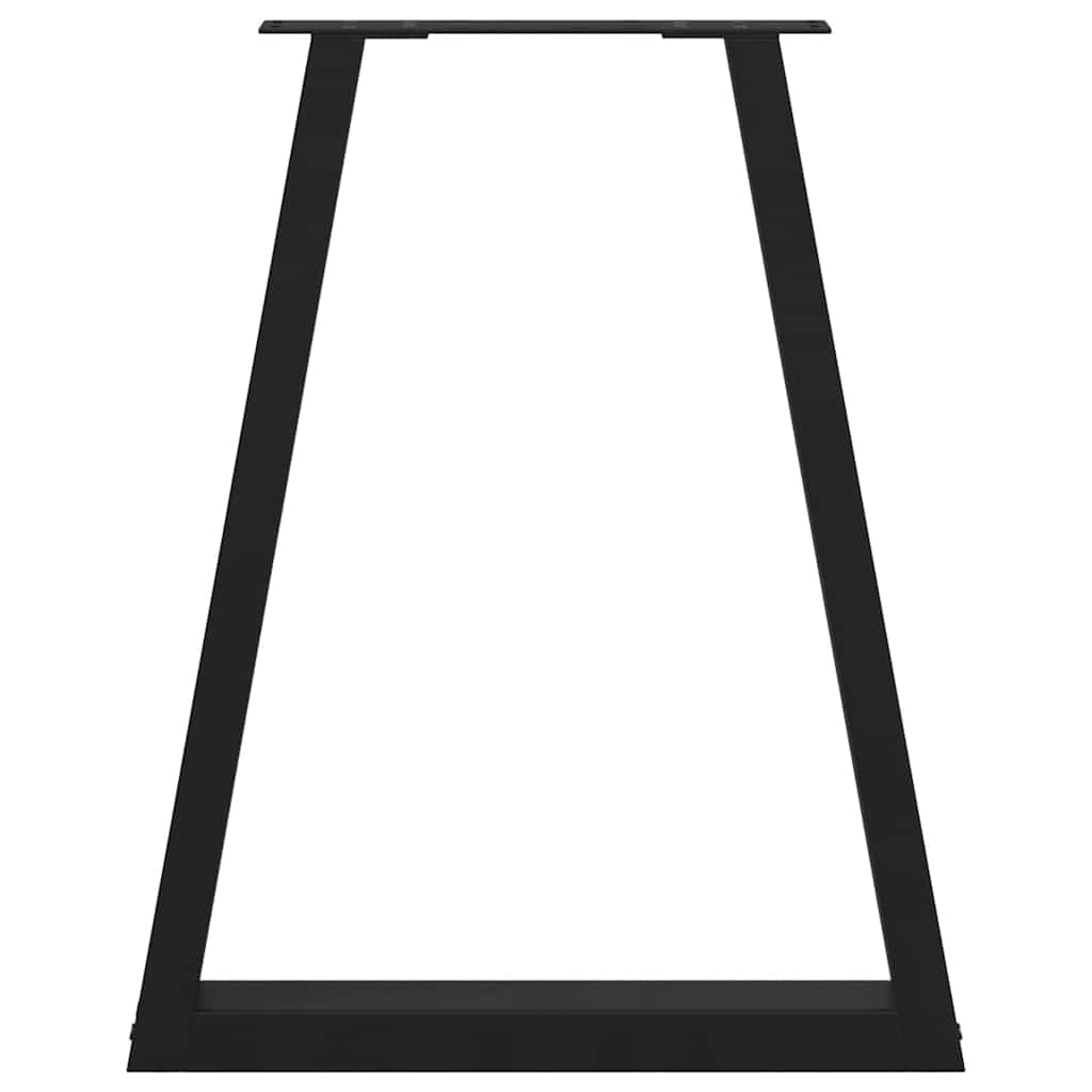 Noge za blagovaonski stol V-oblik 2 kom Crne 60 x (72-73,3) cm Čelik