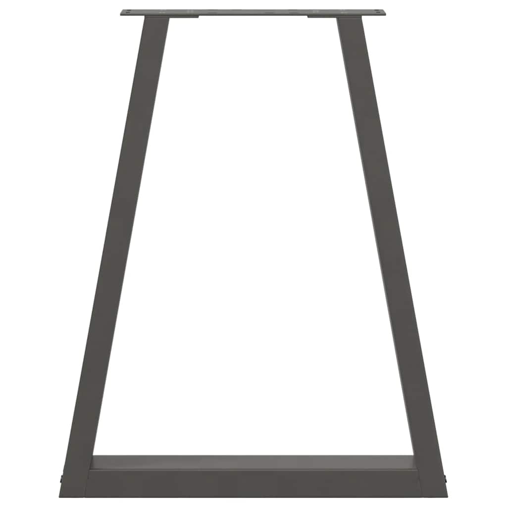Noge za blagovaonski stol V-oblika 2 kom antracit 60 x (72-73,3) cm čelik