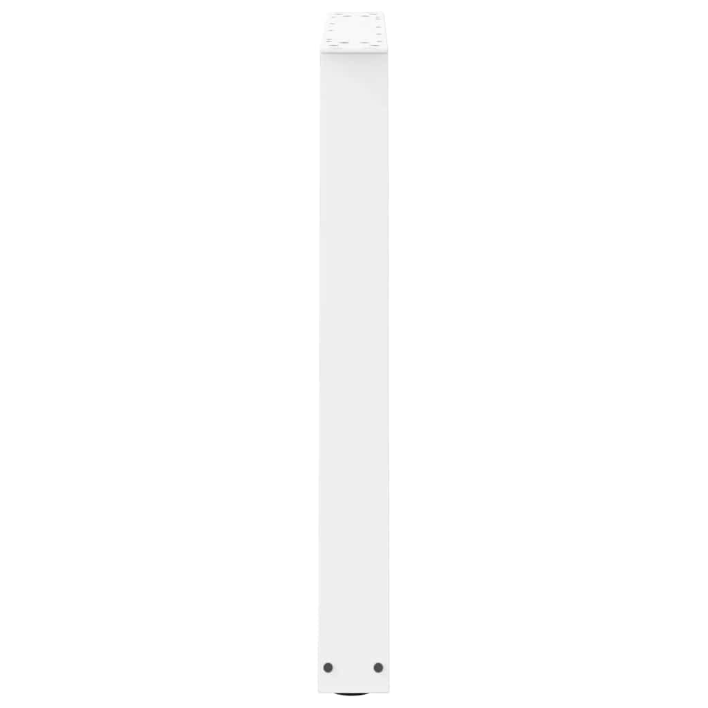 Noge za blagovaonski stol V-oblik 2 kom Bijele 80 x (72-73,3) cm Čelik