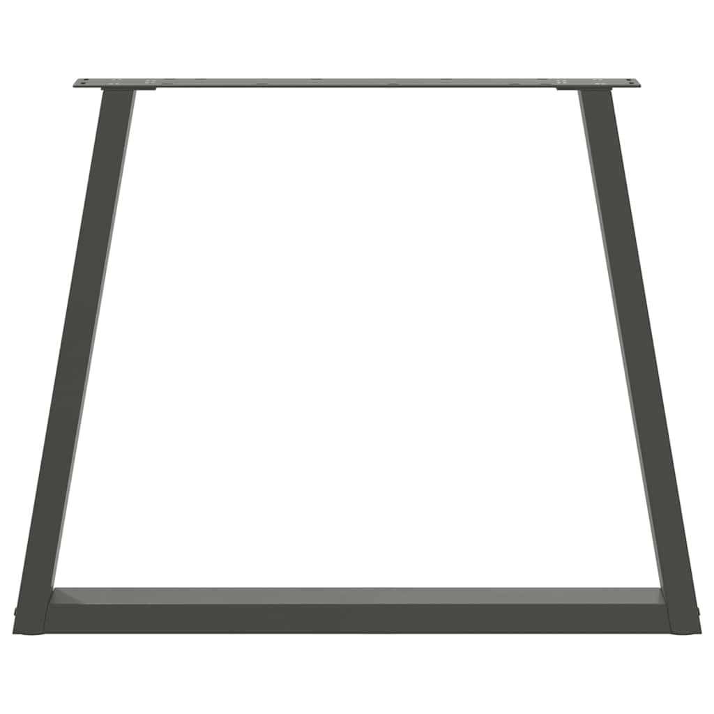 Noge za blagovaonski stol V-oblika 2 kom antracit 80 x (72-73,3) cm čelik
