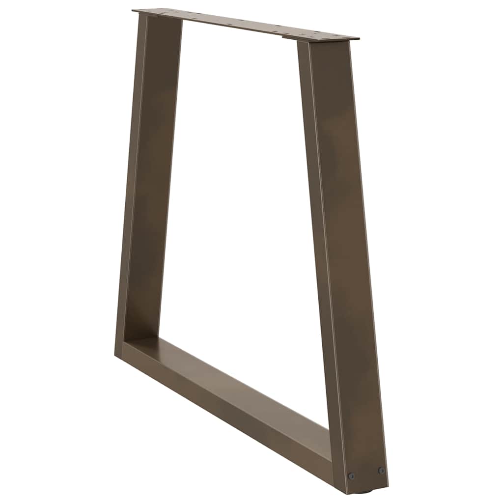 Noge za blagovaonski stol V-oblik 2 kom Prirodni čelik 80 x (72-73,3) cm Čelik