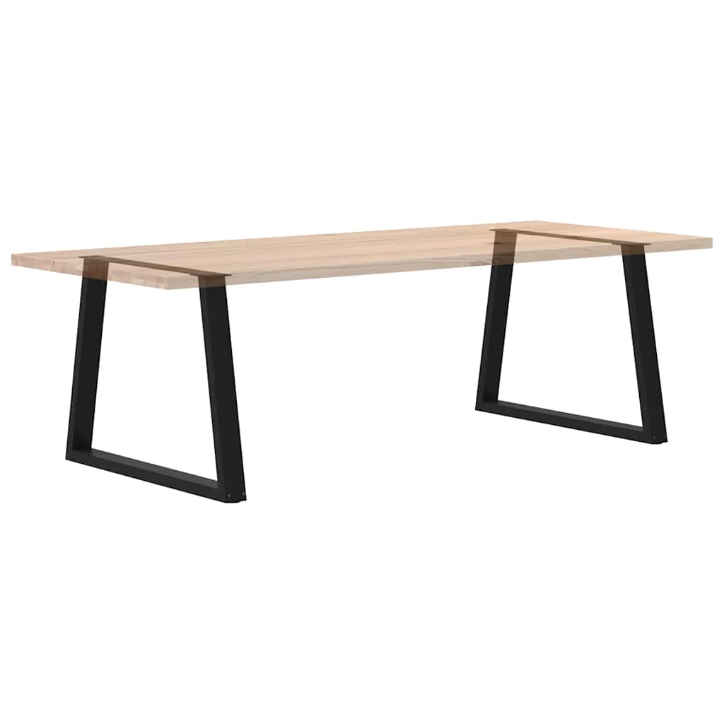 Noge za blagovaonski stol V-oblika 2 kom Crne 90 x (72-73,3) cm Čelik