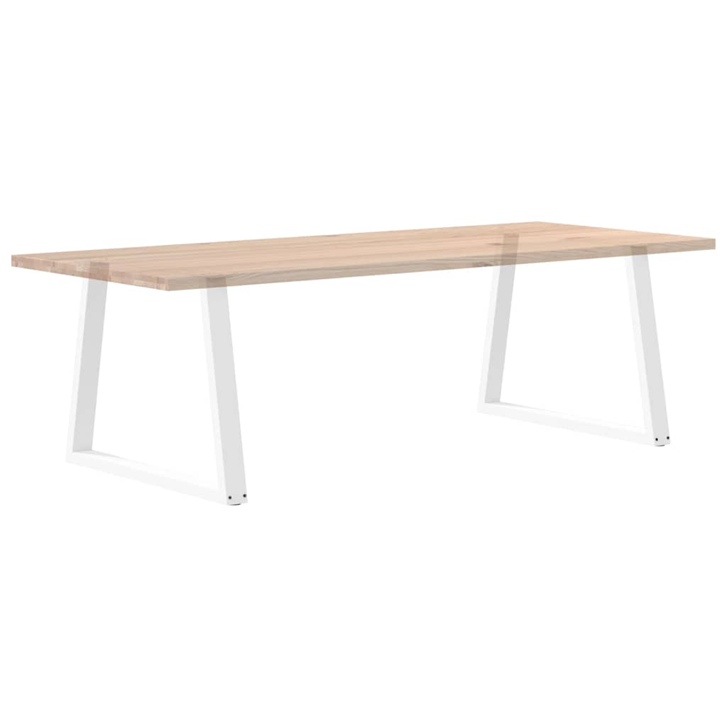 Noge za blagovaonski stol V-oblika 2 kom Bijele 90 x (72-73,3) cm Čelik