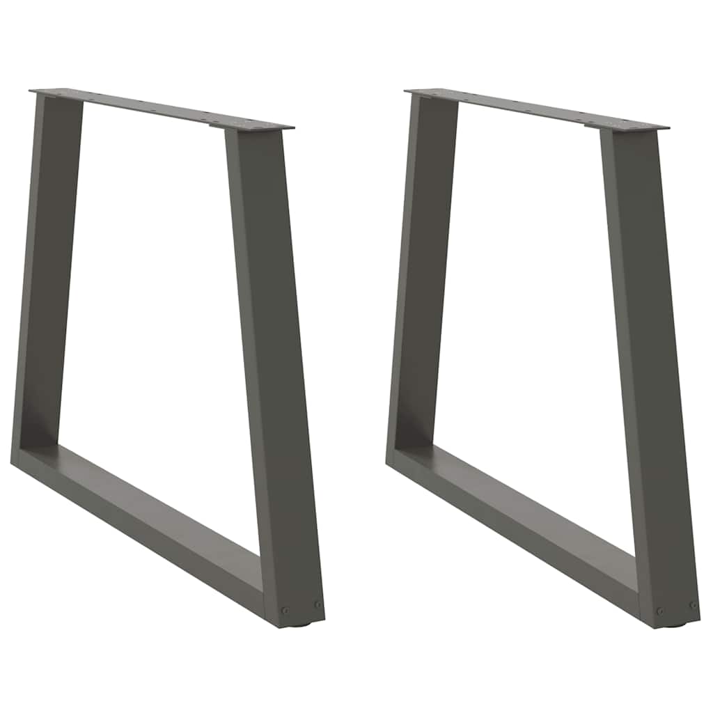 Noge za blagovaonski stol V-oblika 2 kom antracit 90 x (72-73,3) cm čelik