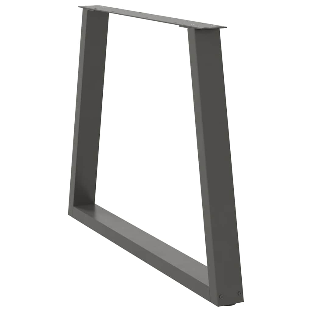 Noge za blagovaonski stol V-oblika 2 kom antracit 90 x (72-73,3) cm čelik