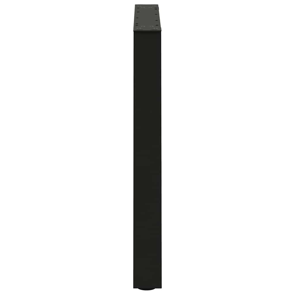 Noge za blagovaonski stol V-oblik 3 kom Crne 70 x (72-73,3) cm Čelik