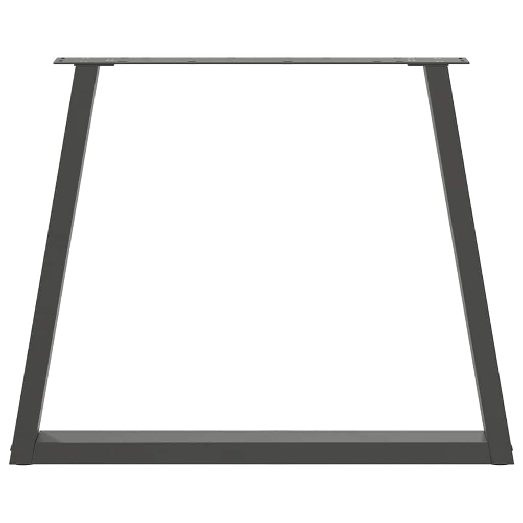 Noge za blagovaonski stol V-oblika 3 kom antracit 70 x (72-73,3) cm čelik