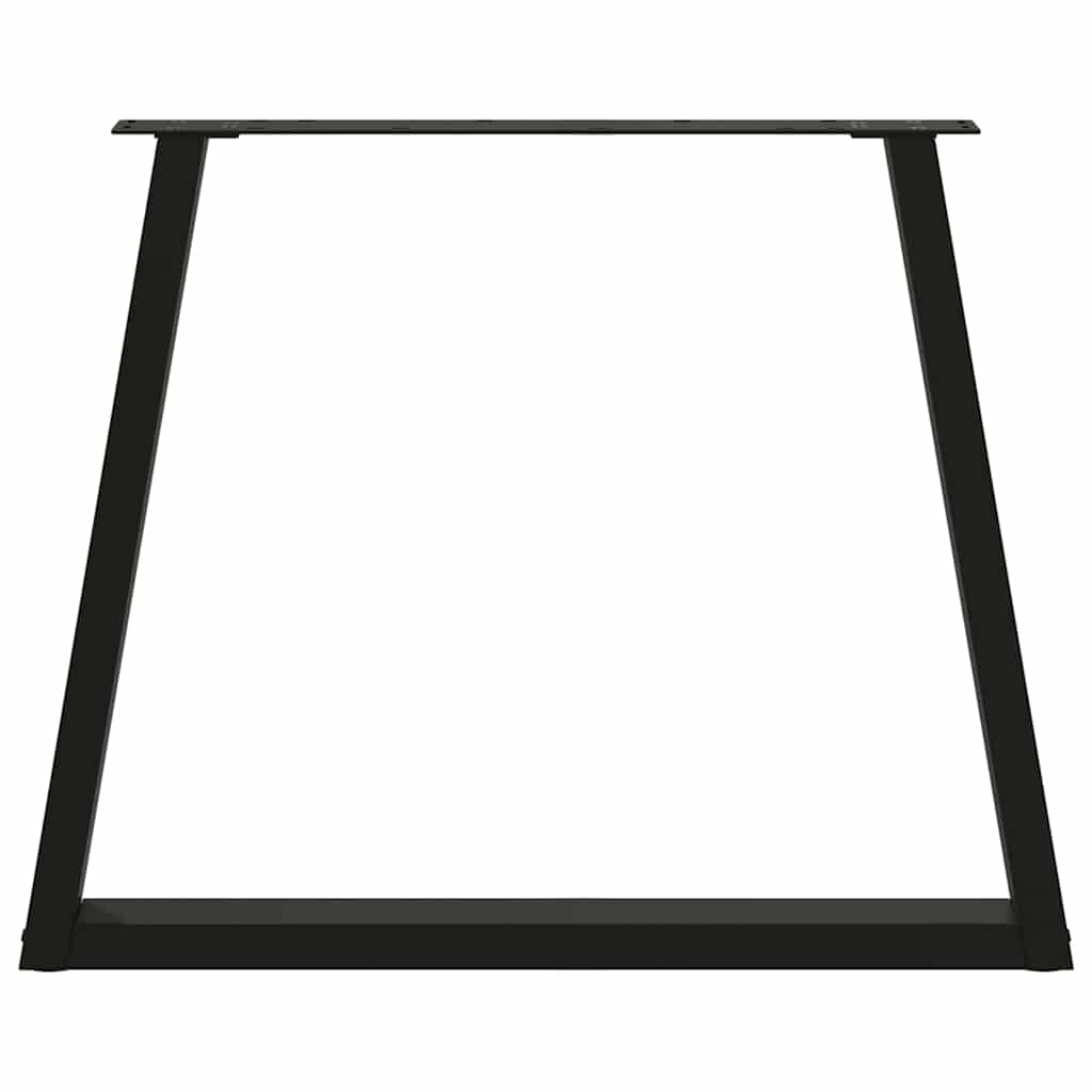 Noge za blagovaonski stol V-oblik 3 kom Crne 80 x (72-73,3) cm Čelik