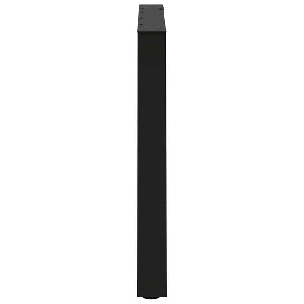 Noge za blagovaonski stol V-oblik 3 kom Crne 80 x (72-73,3) cm Čelik
