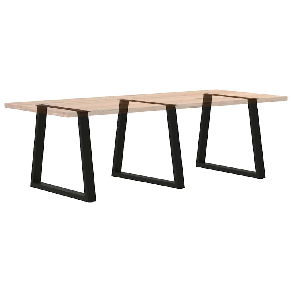 Noge za blagovaonski stol V-oblik 3 kom Crne 80 x (72-73,3) cm Čelik
