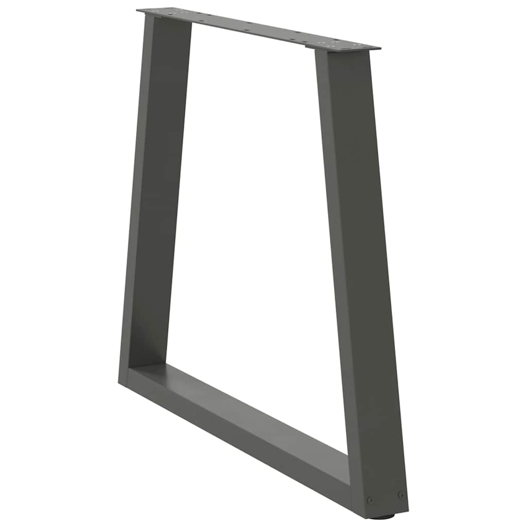 Noge za blagovaonski stol V-oblik 3 kom antracit 80 x (72-73,3) cm čelik