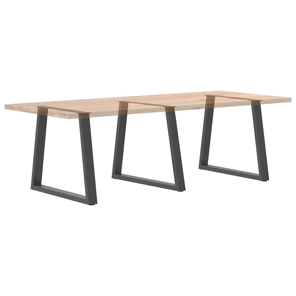 Noge za blagovaonski stol V-oblik 3 kom antracit 80 x (72-73,3) cm čelik