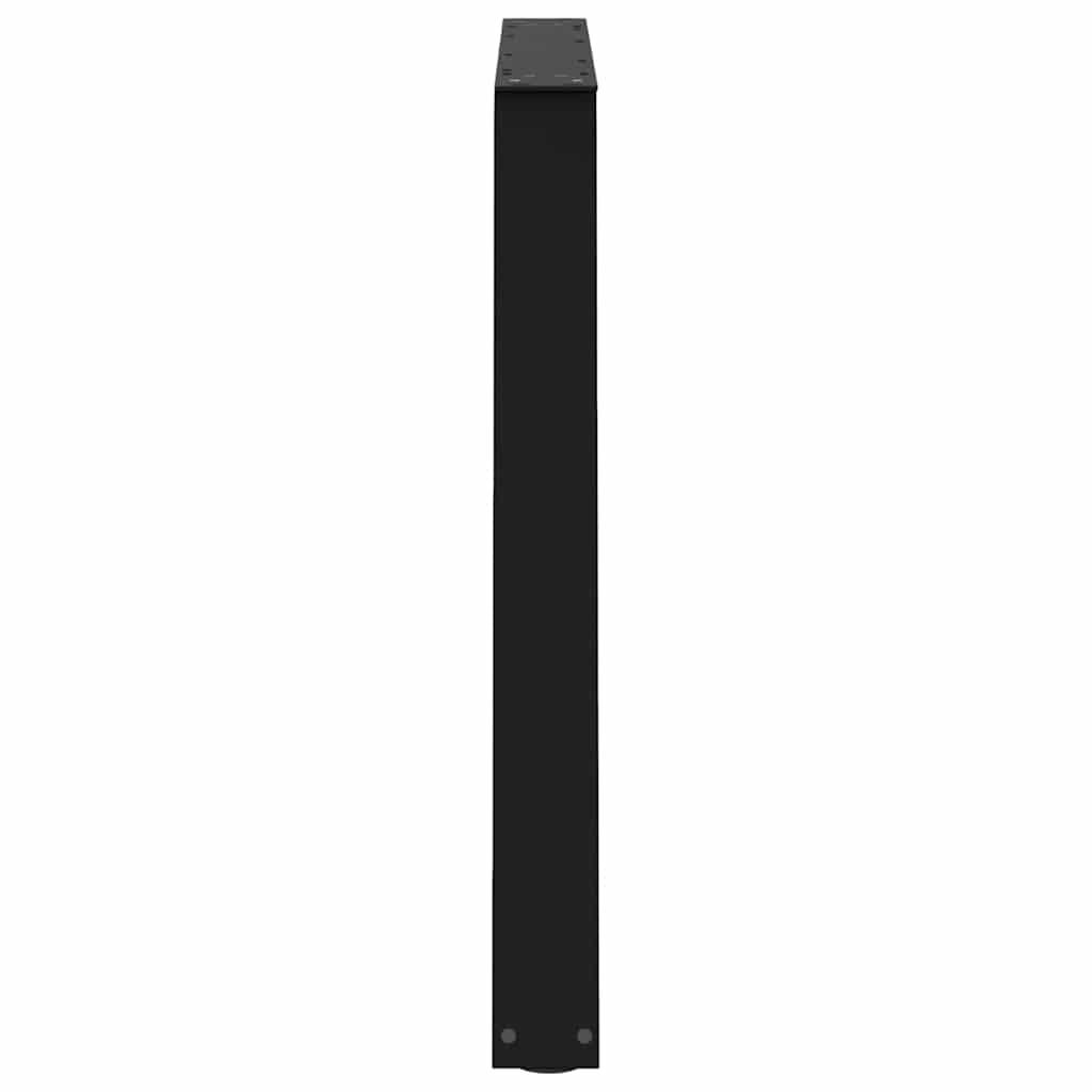 Noge za blagovaonski stol V-oblik 3 kom Crne 90 x (72-73,3) cm Čelik