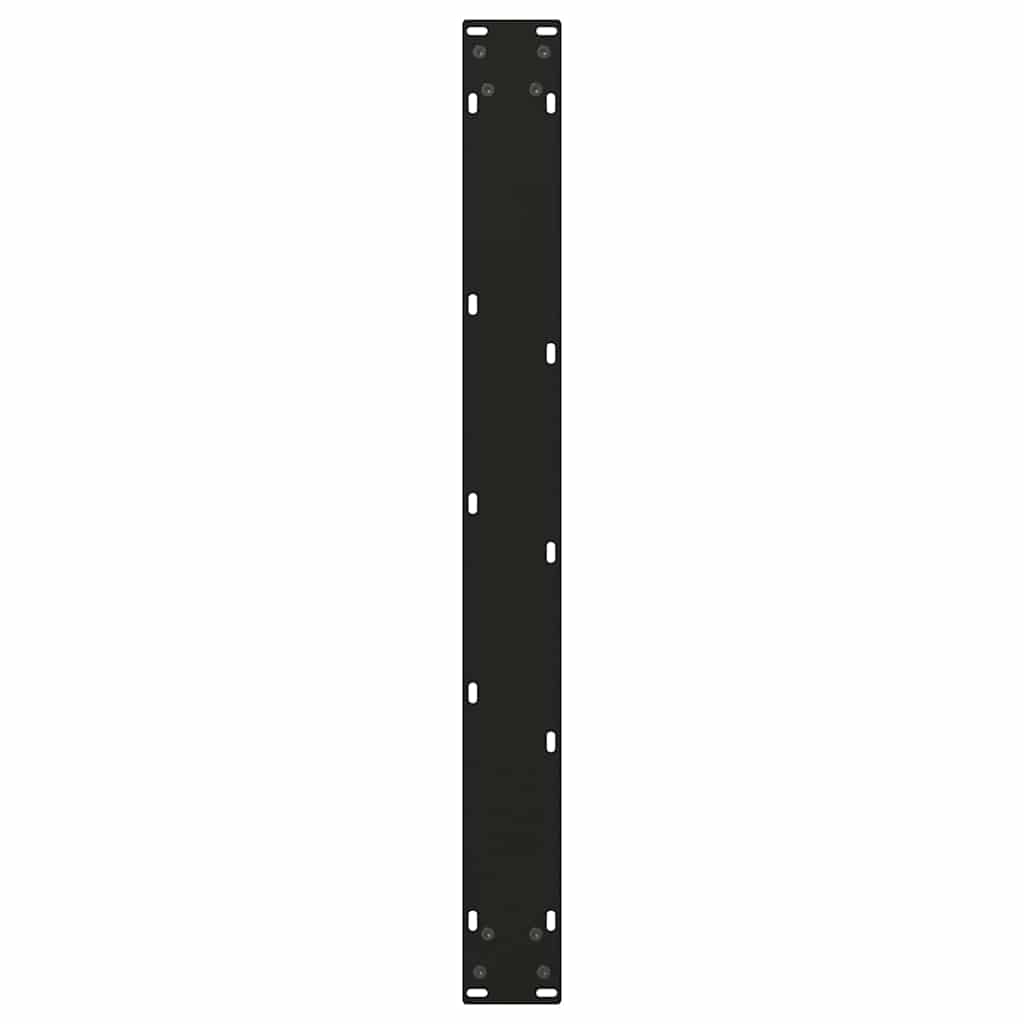 Noge za blagovaonski stol V-oblik 3 kom Crne 90 x (72-73,3) cm Čelik