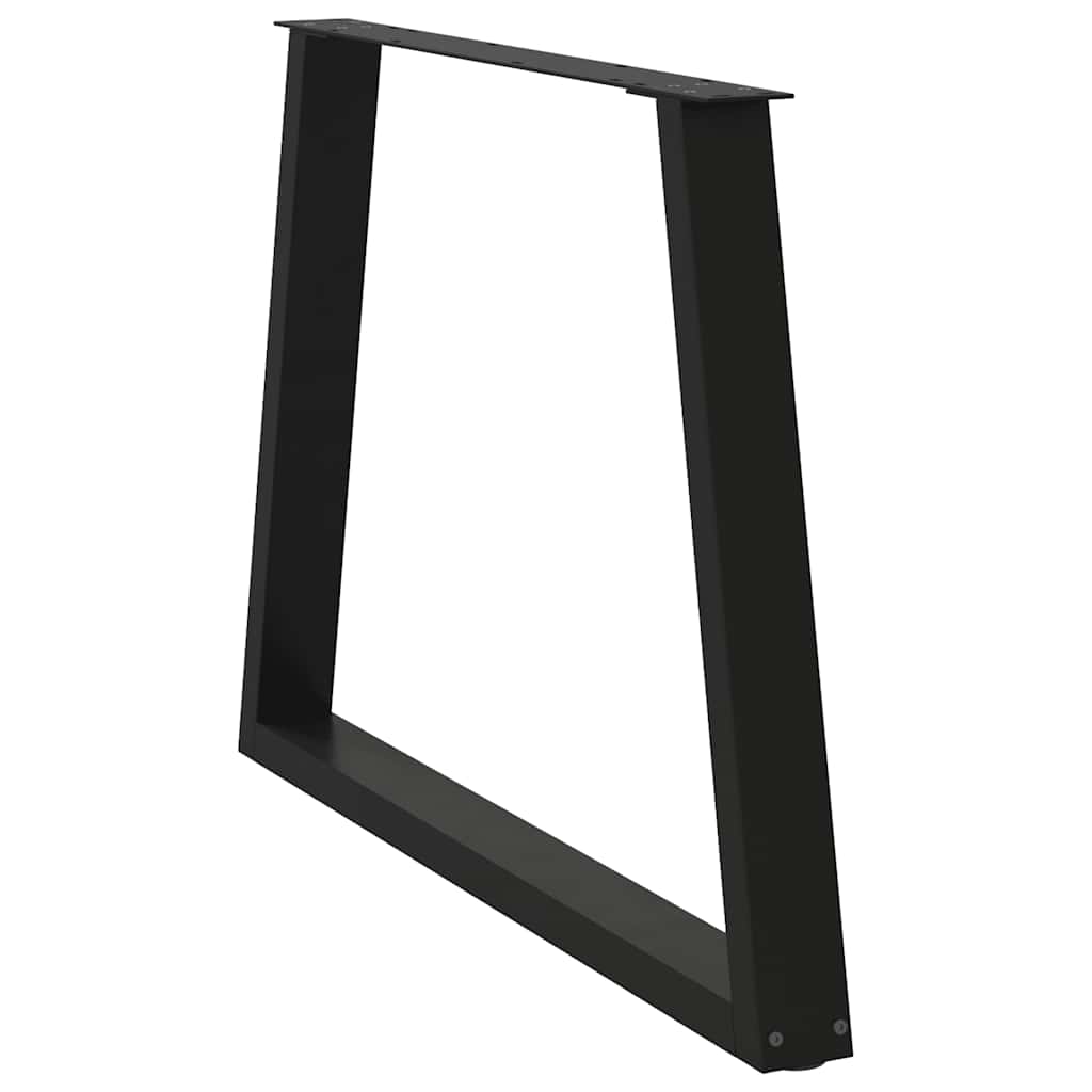 Noge za blagovaonski stol V-oblik 3 kom Crne 100 x (72-73,3) cm Čelik