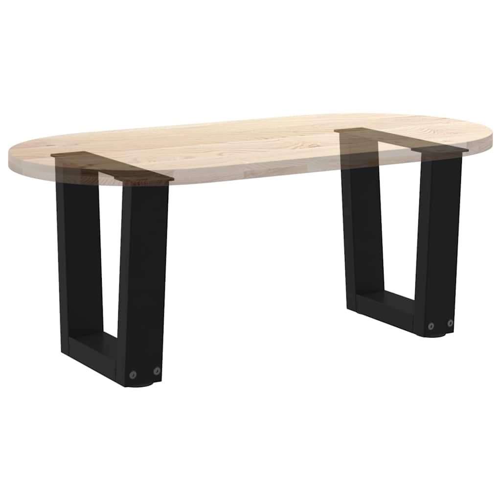 Noge za klub stolić V-oblika 2 kom Crne 30 x (30-31,3) cm Čelik