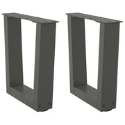Noge za klub stolić V-oblika 2 kom antracit 30 x (30-31,3) cm čelik