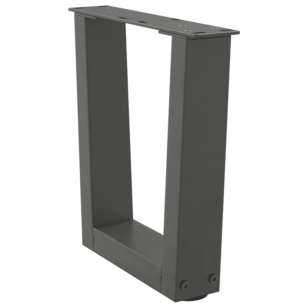Noge za klub stolić V-oblika 2 kom antracit 30 x (30-31,3) cm čelik