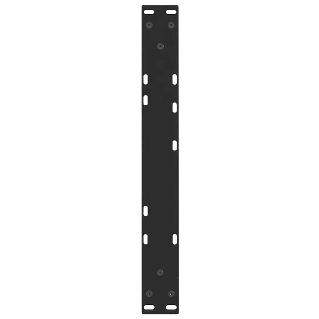 Noge za klub stolić V-oblika 2 kom Crne 50 x (30-31,3) cm Čelik