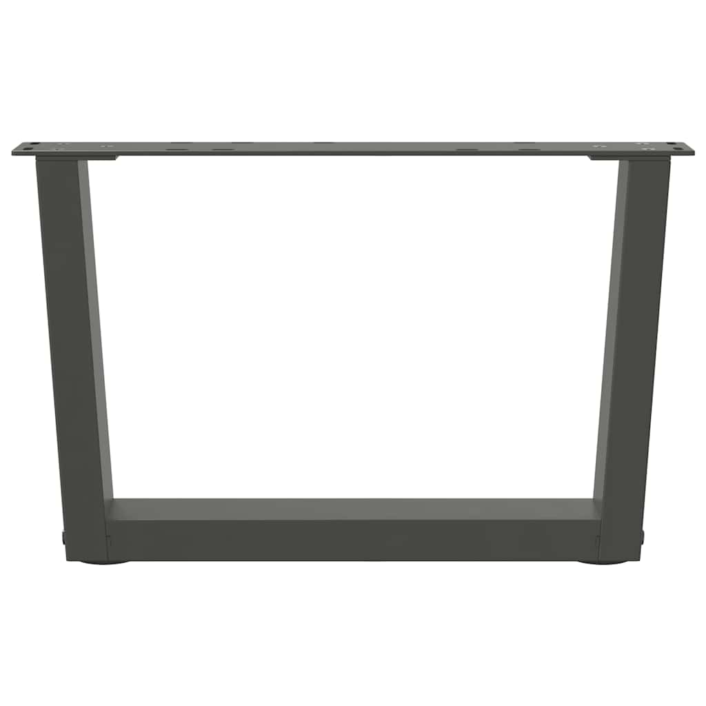 Noge za klub stolić V-oblika 2 kom antracit 60 x (30-31,3) cm čelik