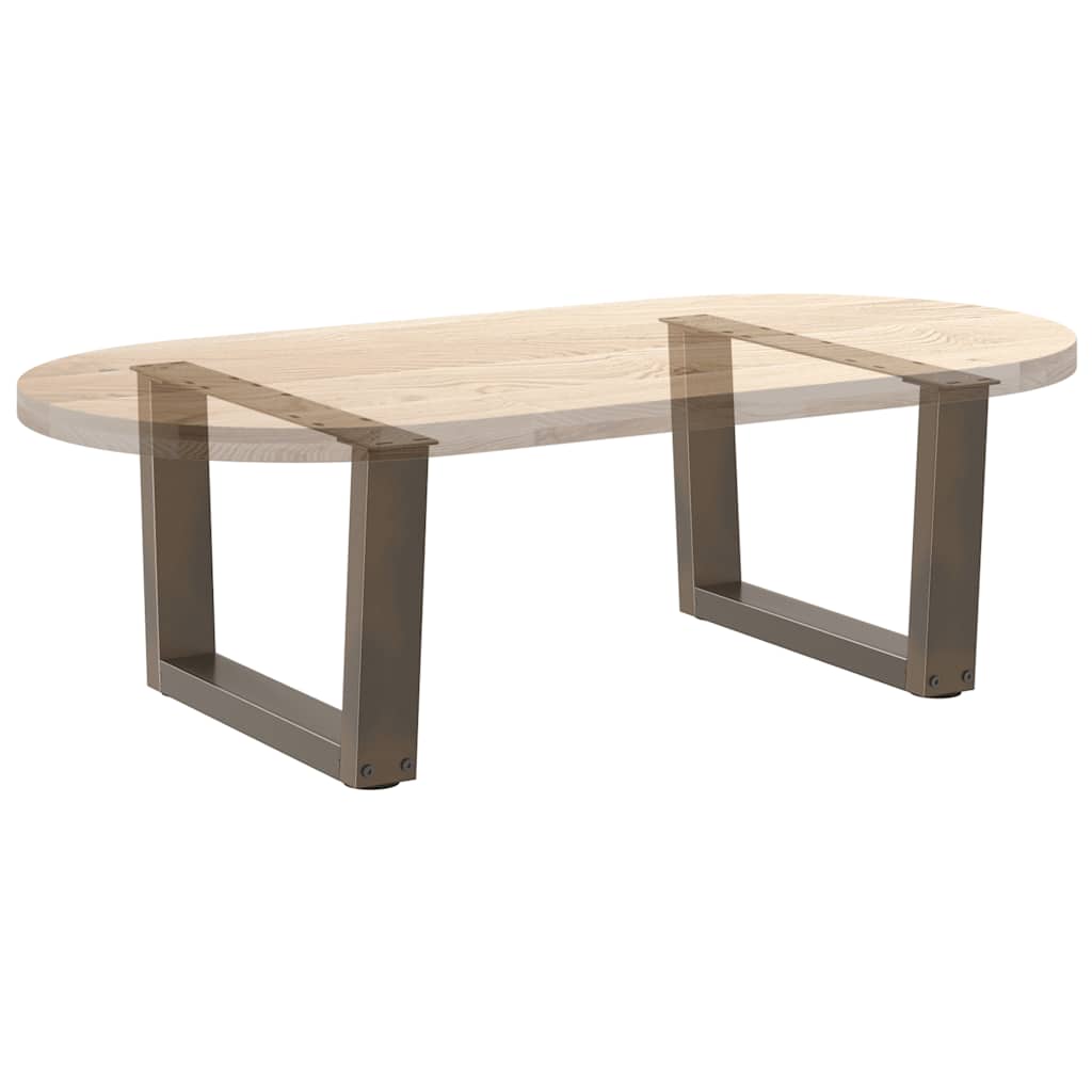 Noge za klub stolić V-oblik 2 kom Prirodni čelik 60 x (30-31,3) cm Čelik