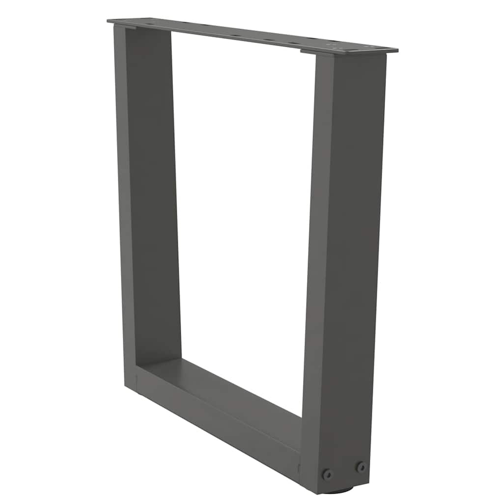 Noge za klub stolić V-oblika 2 kom antracit 60 x (42-43,3) cm čelik