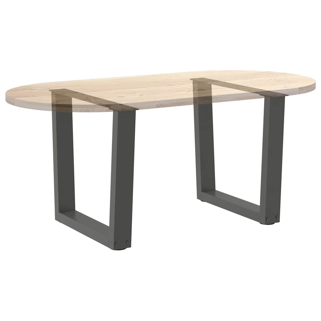 Noge za klub stolić V-oblika 2 kom antracit 60 x (42-43,3) cm čelik