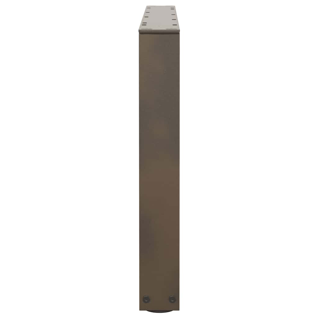 Noge za klub stolić V-oblik 2 kom Prirodni čelik 70 x (42-43,3) cm Čelik