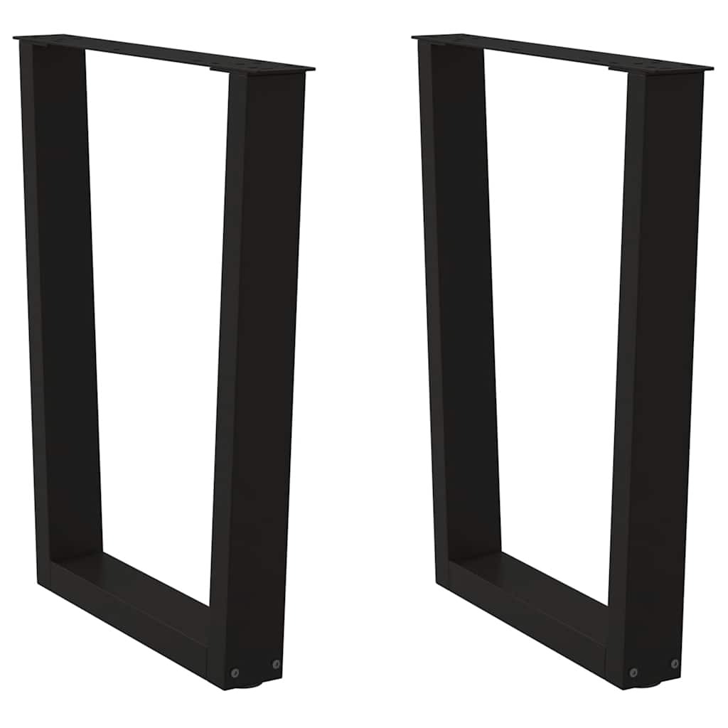 Noge za blagovaonski stol V-oblika 2 kom Crne 70 x (72-73,3) cm Čelik