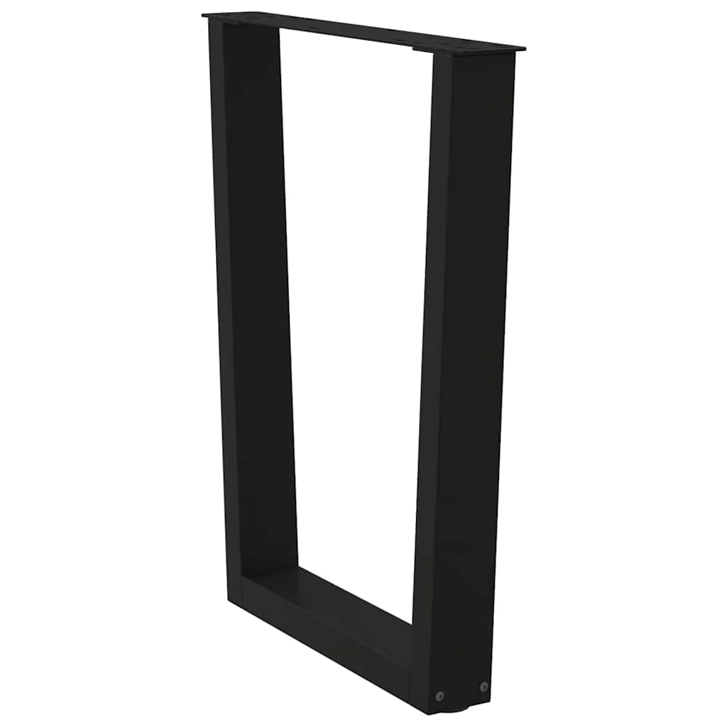 Noge za blagovaonski stol V-oblika 2 kom Crne 70 x (72-73,3) cm Čelik
