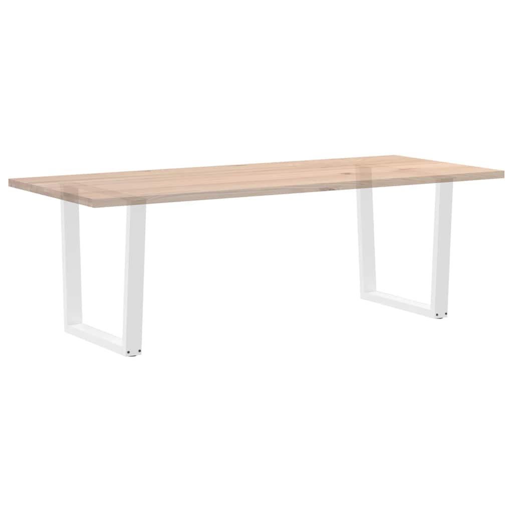 Noge za blagovaonski stol V-oblik 2 kom Bijele 80 x (72-73,3) cm Čelik