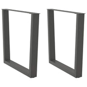 Noge za blagovaonski stol V-oblika 2 kom antracit 80 x (72-73,3) cm čelik