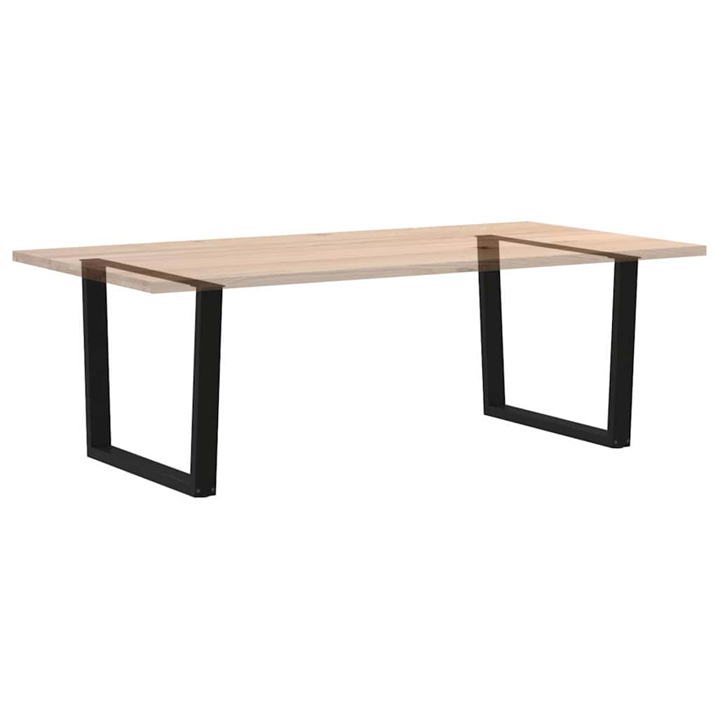 Noge za blagovaonski stol V-oblika 2 kom Crne 100 x (72-73,3) cm Čelik