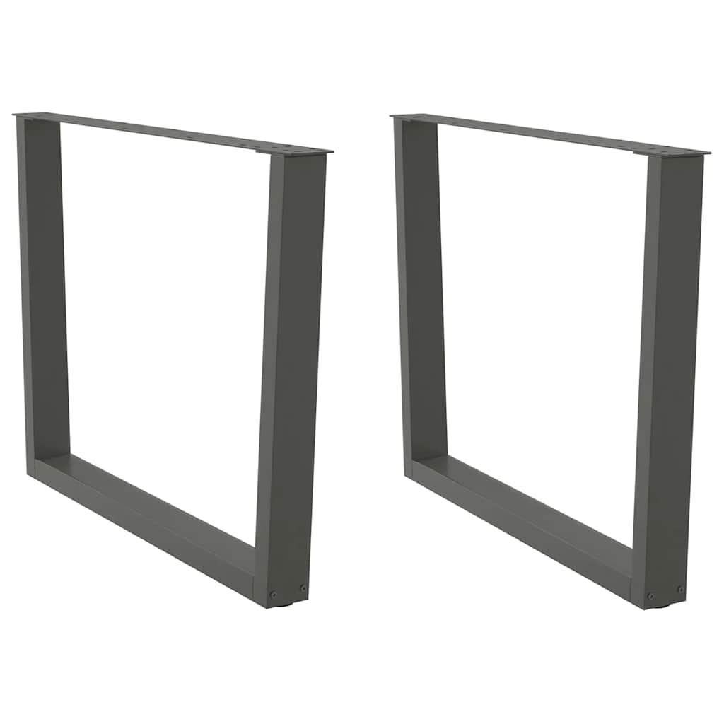 Noge za blagovaonski stol V-oblika 2 kom antracit 100 x (72-73,3) cm čelik
