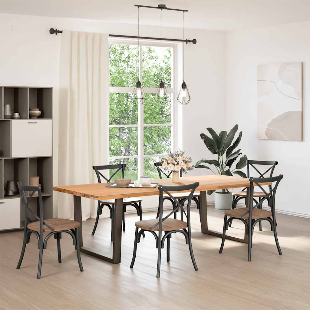 Noge za blagovaonski stol V-oblika 2 kom antracit 100 x (72-73,3) cm čelik