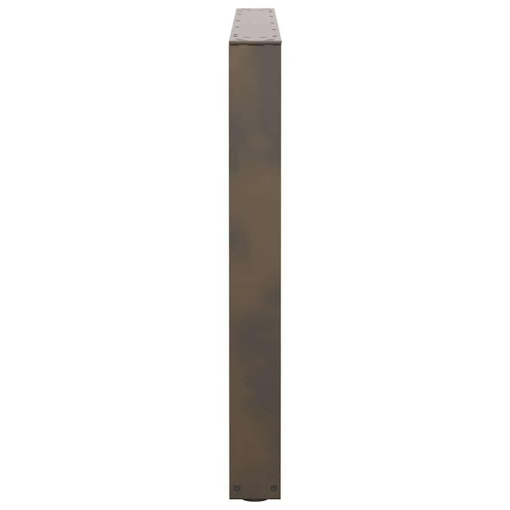 Noge za blagovaonski stol V-oblik 2 kom Prirodni čelik 100 x (72-73,3) cm Čelik