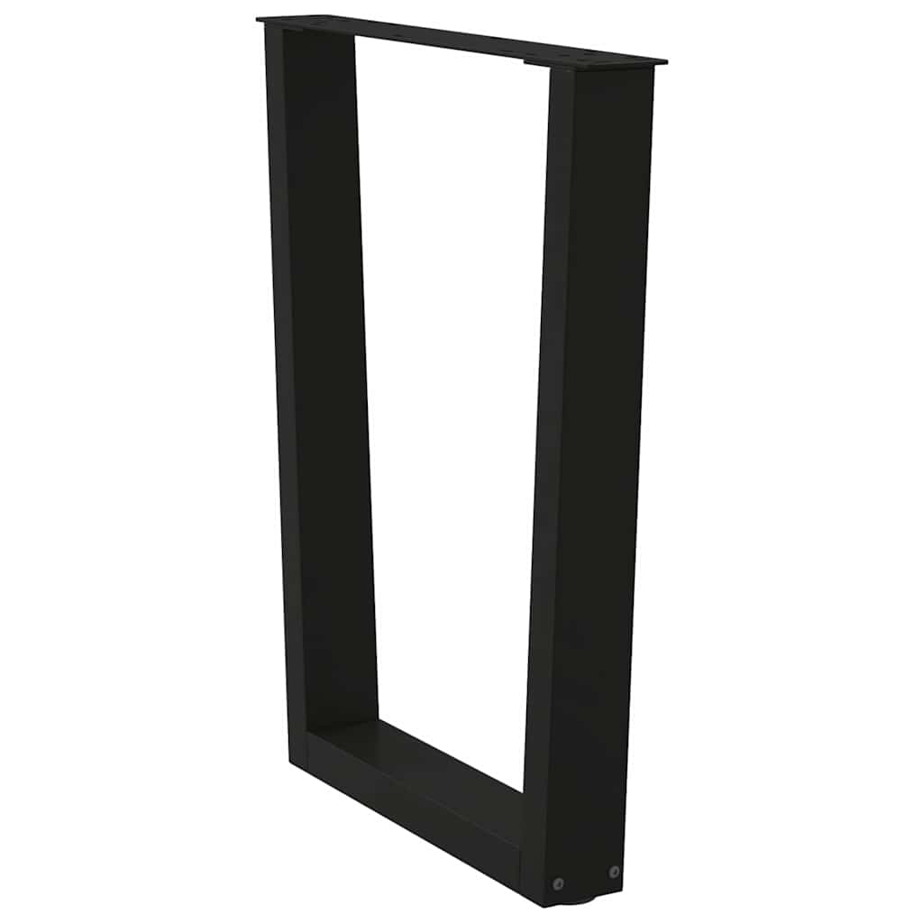 Noge za blagovaonski stol V-oblik 3 kom Crne 70 x (72-73,3) cm Čelik