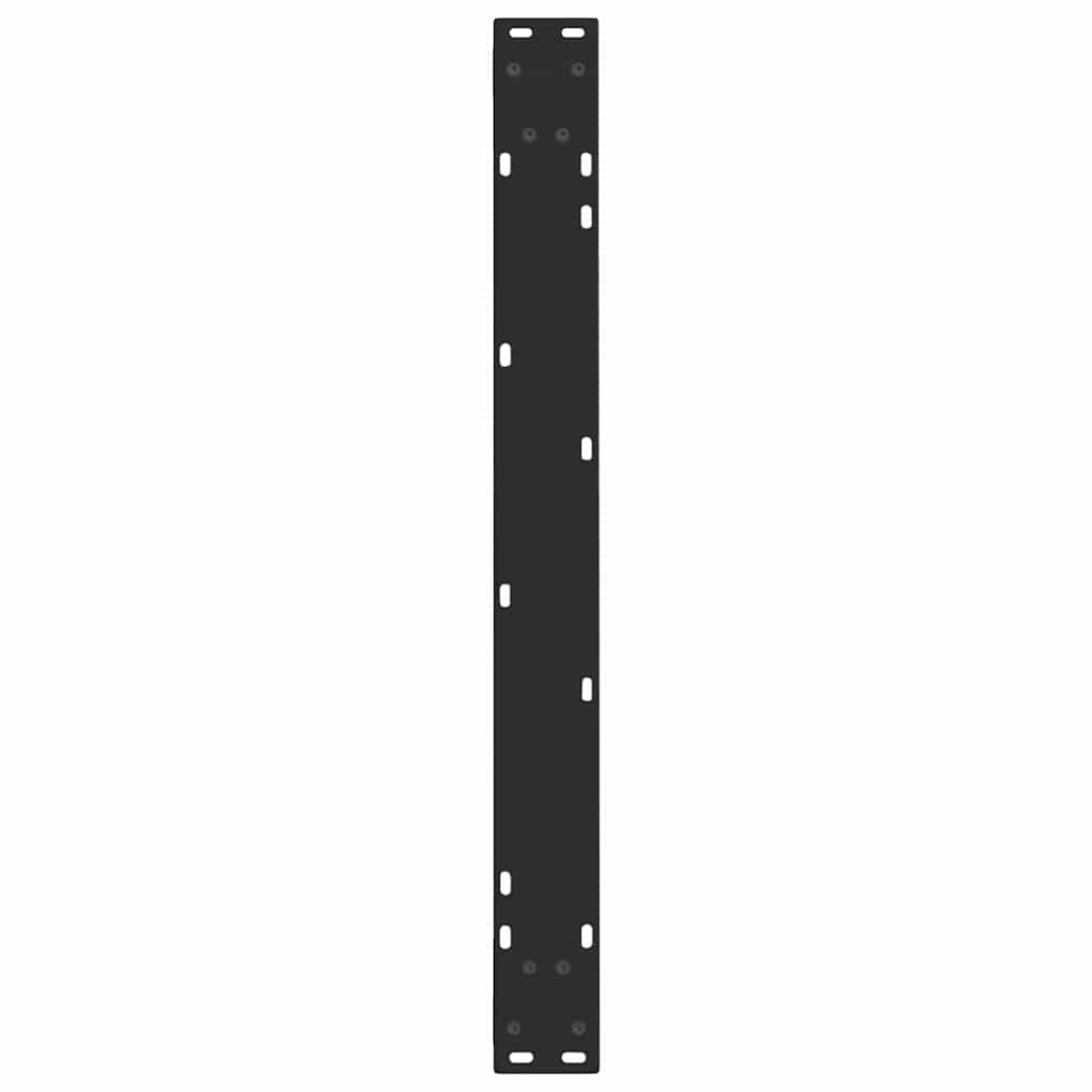Noge za blagovaonski stol V-oblik 3 kom Crne 80 x (72-73,3) cm Čelik