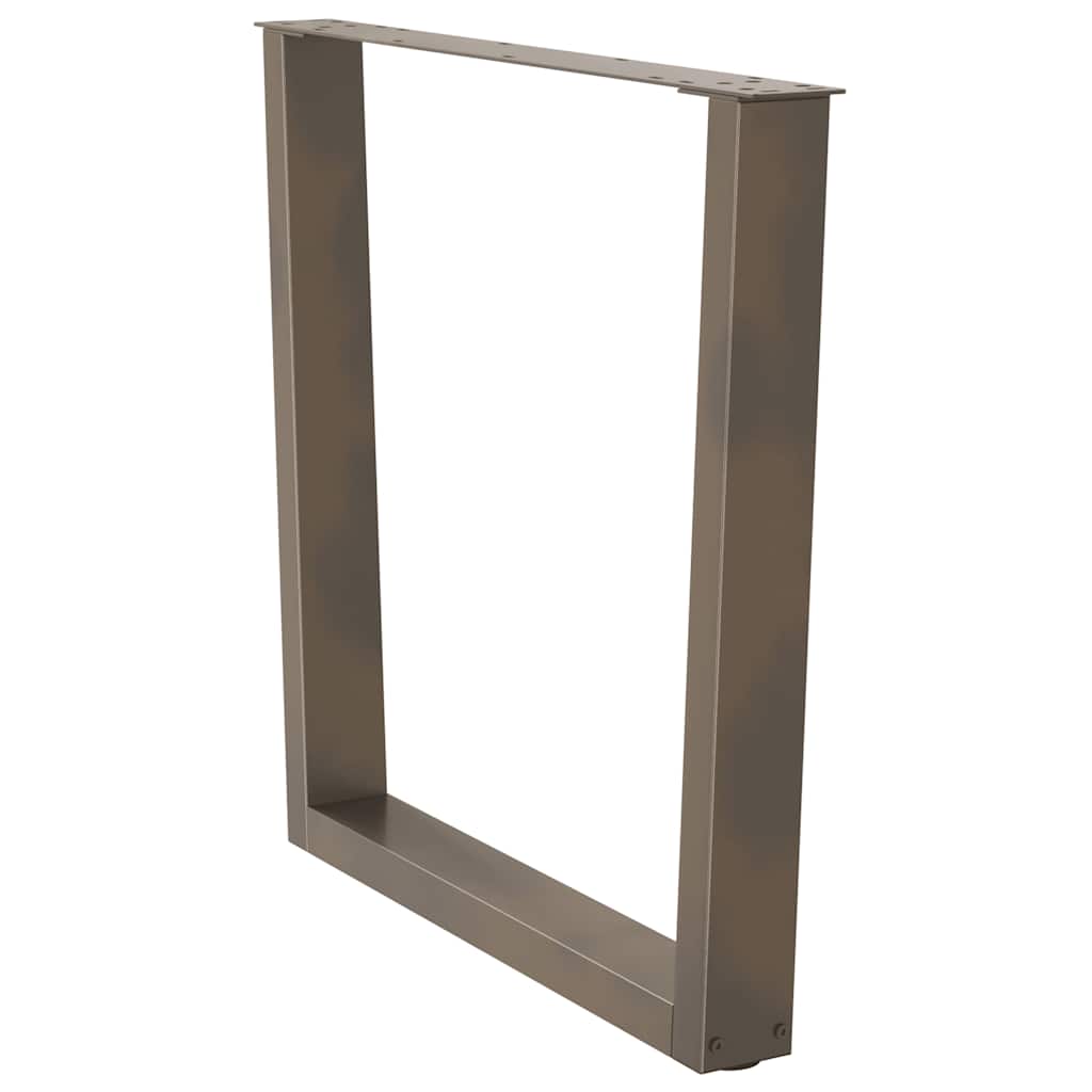Noge za blagovaonski stol V-oblik 3 kom Prirodni čelik 90 x (72-73,3) cm Čelik