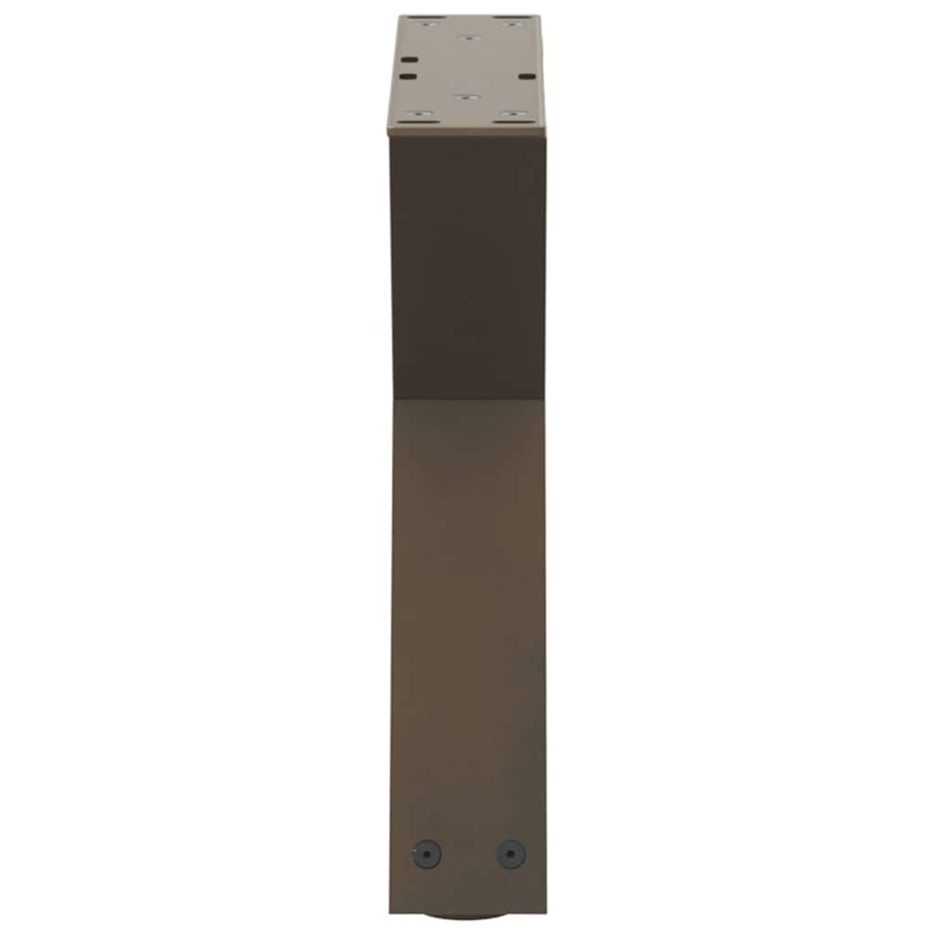 Noge za klub stolić 2 kom. Prirodni čelik 30 x (30-31,3) cm Čelik