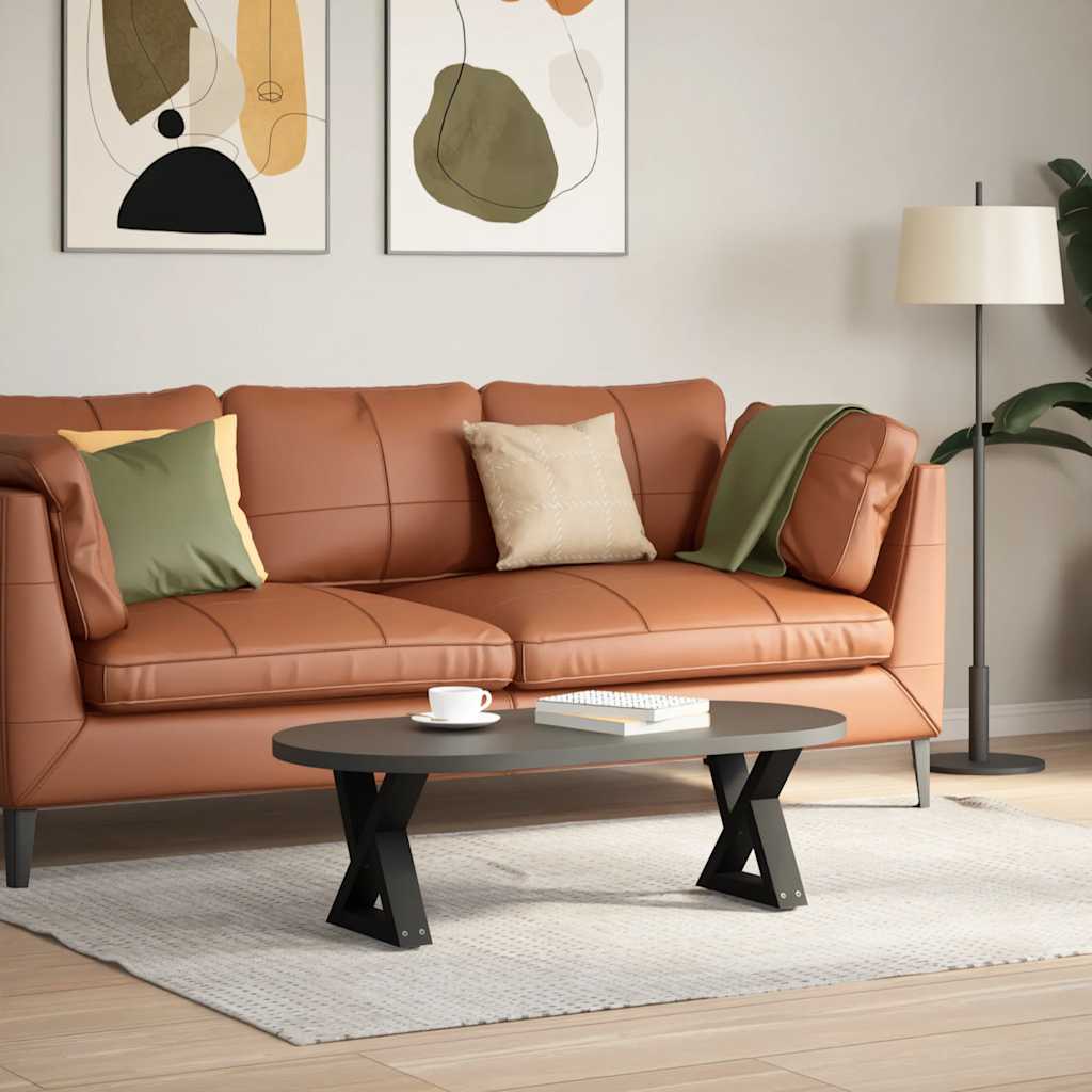 Noge za klub stolić 2 kom Crne 40 x (30-31,3) cm Čelik