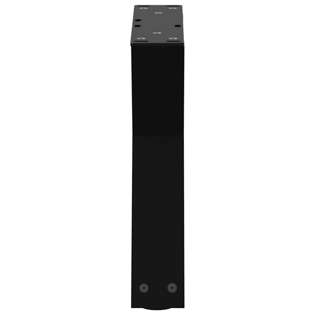 Noge za klub stolić 2 kom Crne 40 x (30-31,3) cm Čelik